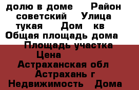 долю в доме   › Район ­ советский  › Улица ­ тукая 1 › Дом ­ кв 2 › Общая площадь дома ­ 129 › Площадь участка ­ 2 › Цена ­ 950 000 - Астраханская обл., Астрахань г. Недвижимость » Дома, коттеджи, дачи продажа   